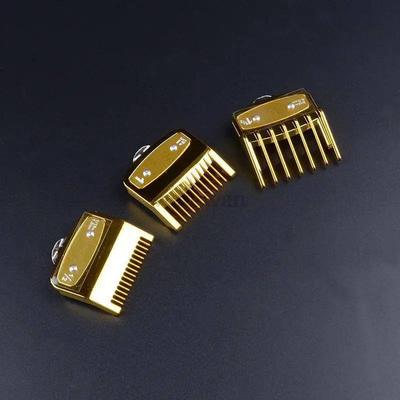1,5mm 3mm 4,5mm 6mm Abstandskämme für elektrische Haarschneidemaschinen, professionelle Schneidführungskämme für Friseursalons, Schwarz Y0731 – Detail 17
