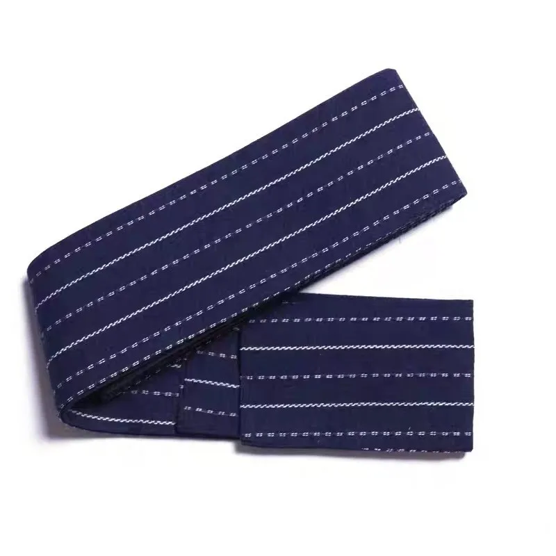400cm Japanese Kimono Yukata Belt Self-tie Wide Striped Bathrobe Obi Retro Belt Sauna Spa Wear Costumes Accessories For Men