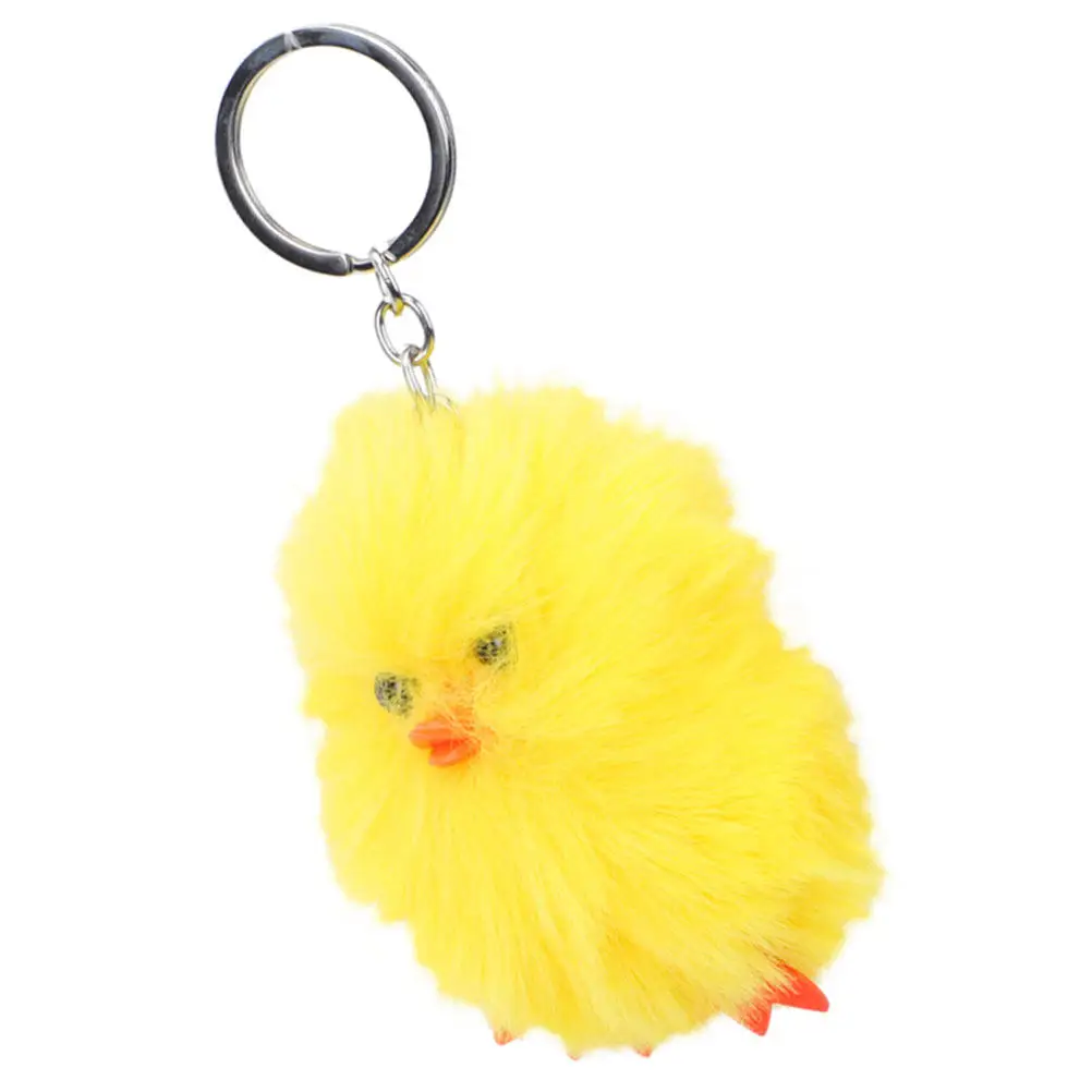 Chicken Keychain Unique Chick Shape Bag Charm for Backpack Key Ring Decorative Accessory Aesthetic Gift for Women