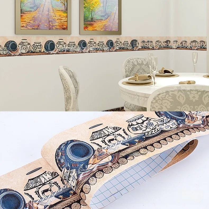 Thickened Self-Adhesive Relief Wall Stickers Living Room Glass Door Waterproof PVC Waistline Stickers Home Decor Door Moulds