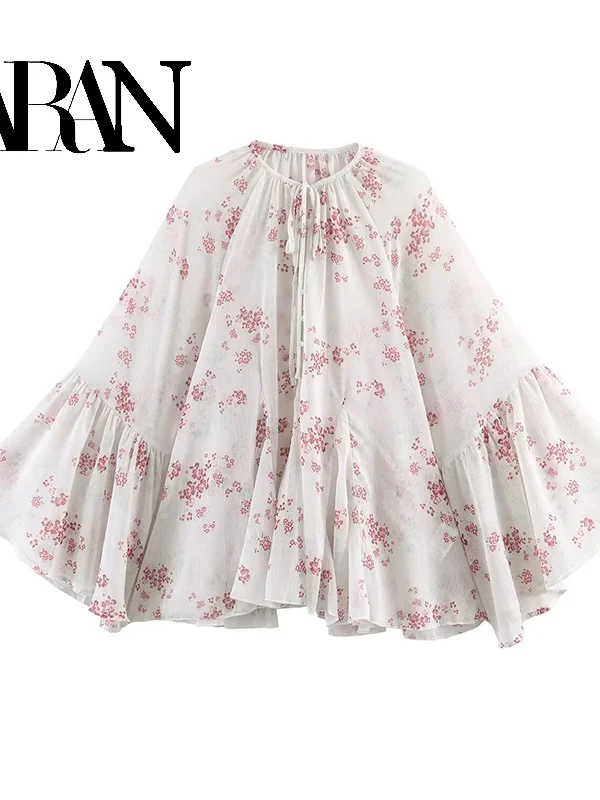 

Sweet Sli Long Sve irt Women's Faion Spring New Arrival Polka Dot Belt Design Polyester Material Iron Free