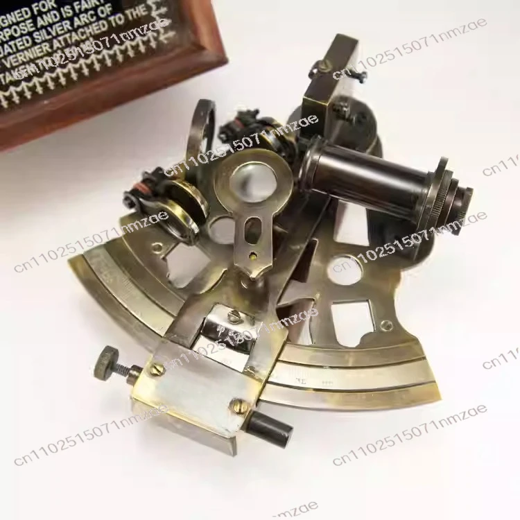 Marine Navigation Instrument Collectible Decoration Gift Vintage Solid Brass Sextant Nautical