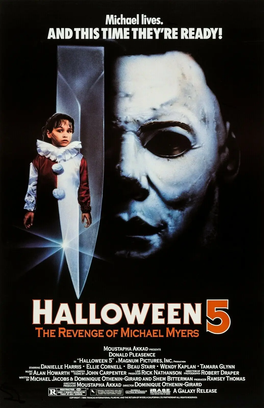 Halloween 5 Movie Art Film Print Silk Poster, Home Wall Decor