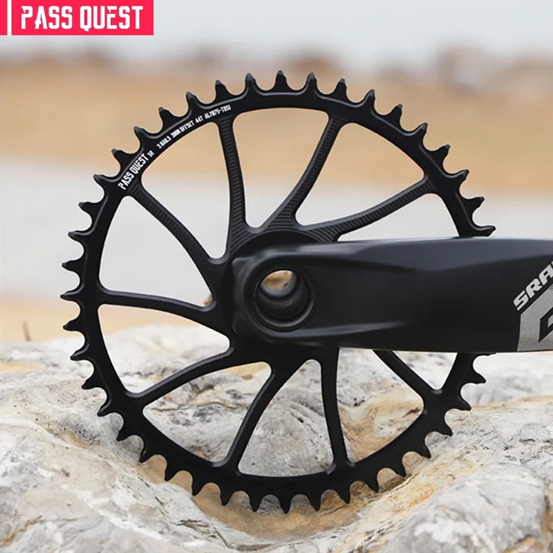 

PASS QUEST 3mm (offset) 40T-54T Direct Mount for SRAM GXP/DUB Narrow Wide Chainring Support 9/10/11/12 speed chains