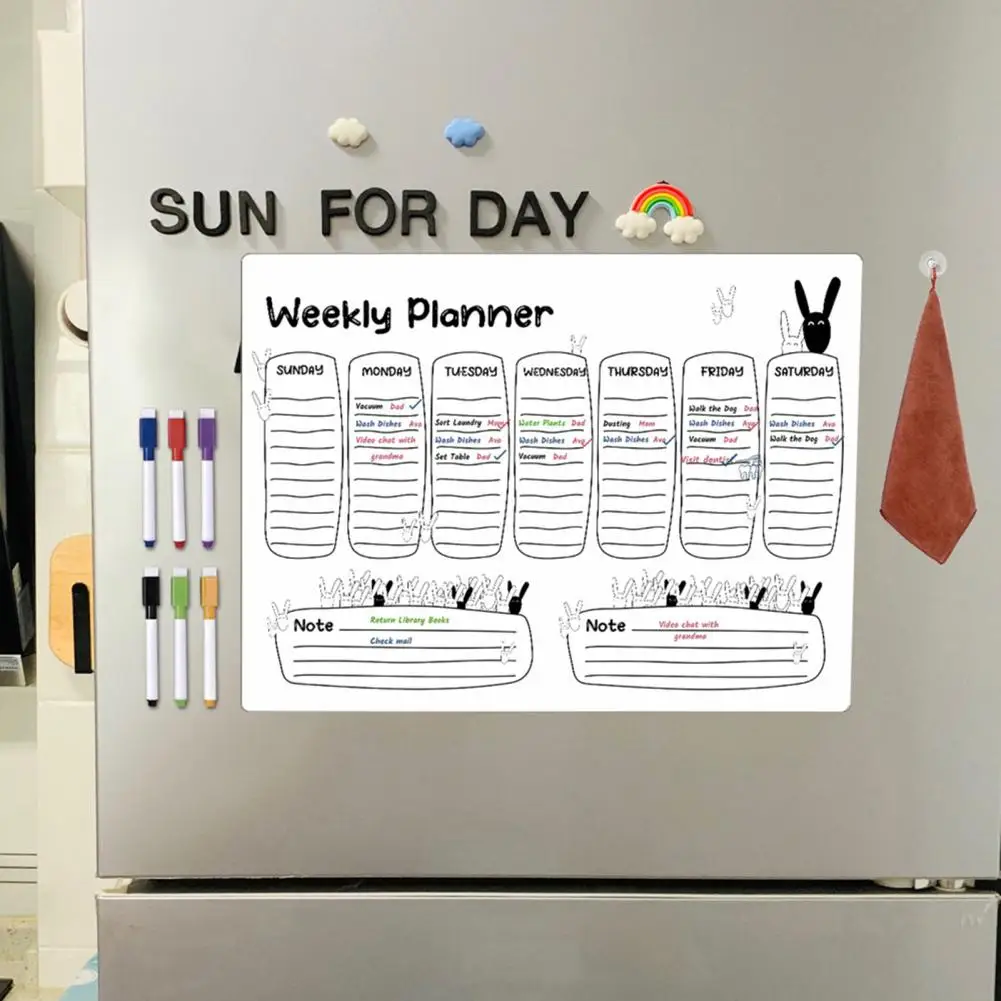 Use as a weekly planner, grocery list, to-do list, kid schedule or whatever your busy lifestyle is!