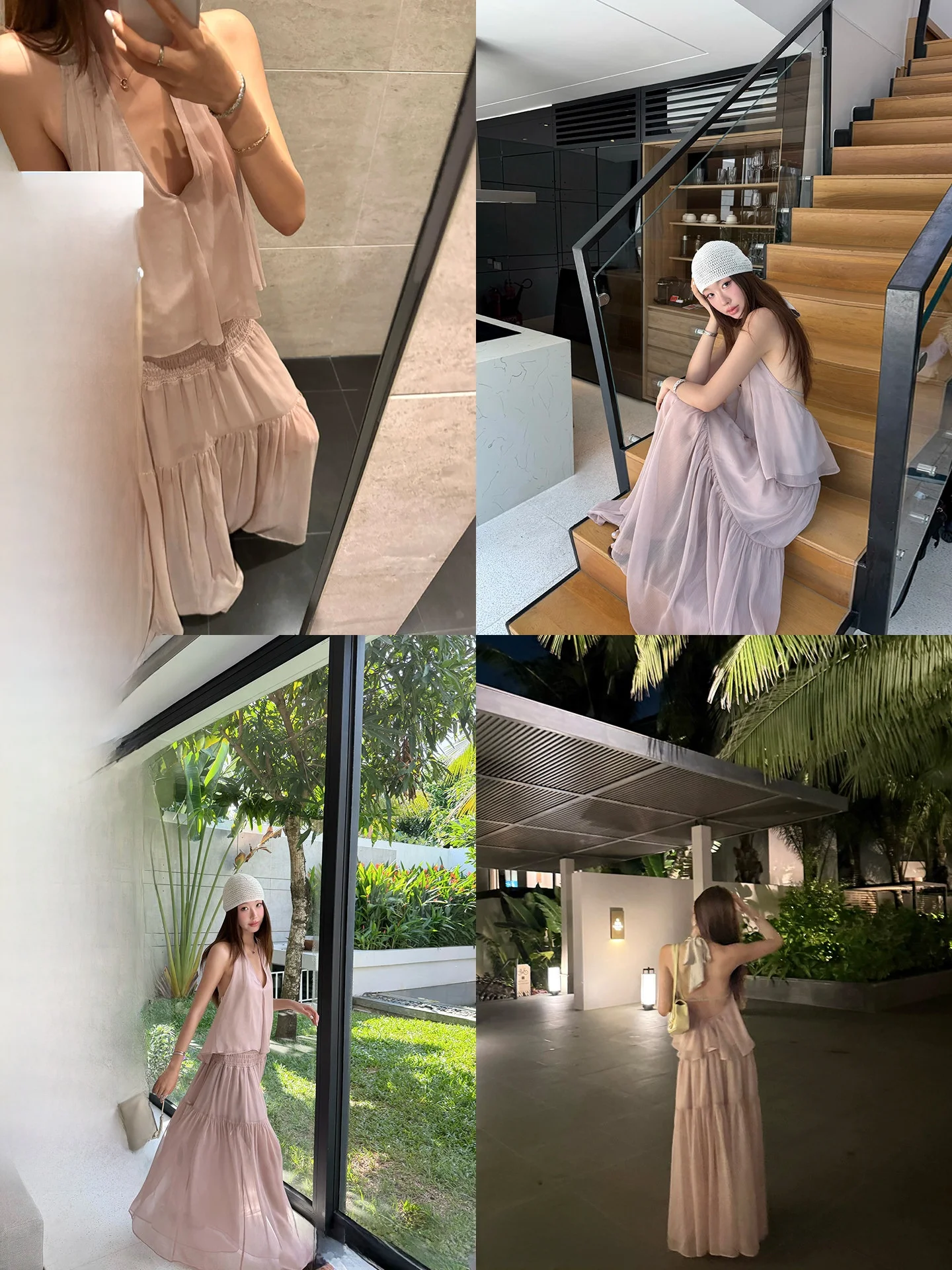 

Комплект Ranwear Vienna: Романтический золотой топ с V-образным вырезом, завязками на шее и регулируемым поясом, а также юбка. Модный летний женский наряд.