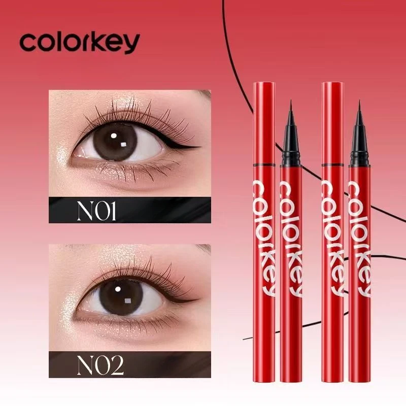 

Colorkey Eyeliner Slim Liquid Eyeliner Pen Sweat-proof and Not Easy To Smudge Fine Eyeliner Long-lasting Eyes Makeup