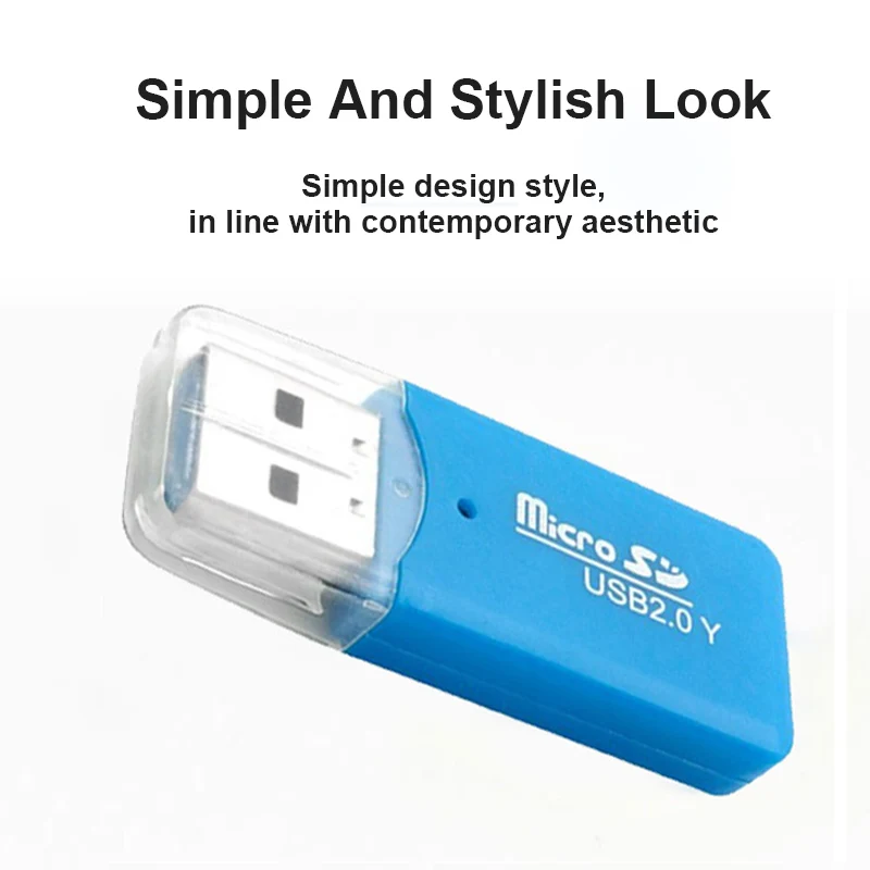 Kolorowy zewnętrzny czytnik karta SD TF przenośny Laptop USB2.0 Adapter do odczytu karty pamięci