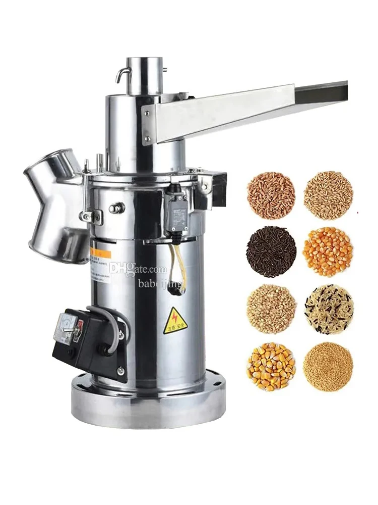 20KG H Grinder for Commercial Home Grains Spices Cereals Coffee Dry Food Grinder Powder Machine