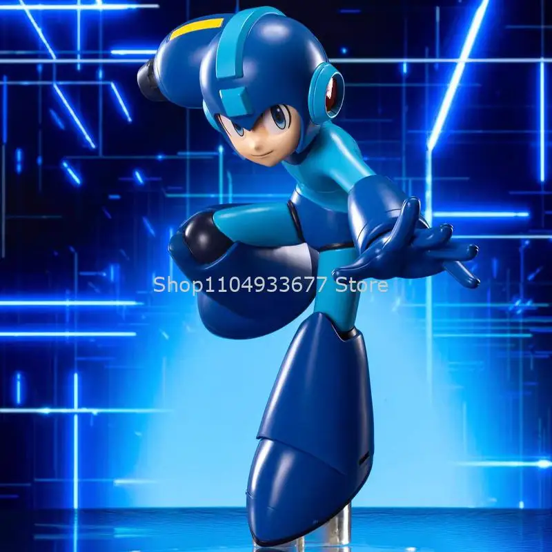 Anime rockman luminasta cerca de 19cm em estoque original genuíno figura modelo coletor estatueta brinquedos desktop ornamento presente boneca