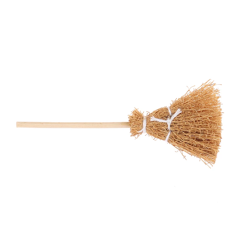 1:12 Dollhouse Miniature Mini Broom Model Yard Accessories Furniture Toys