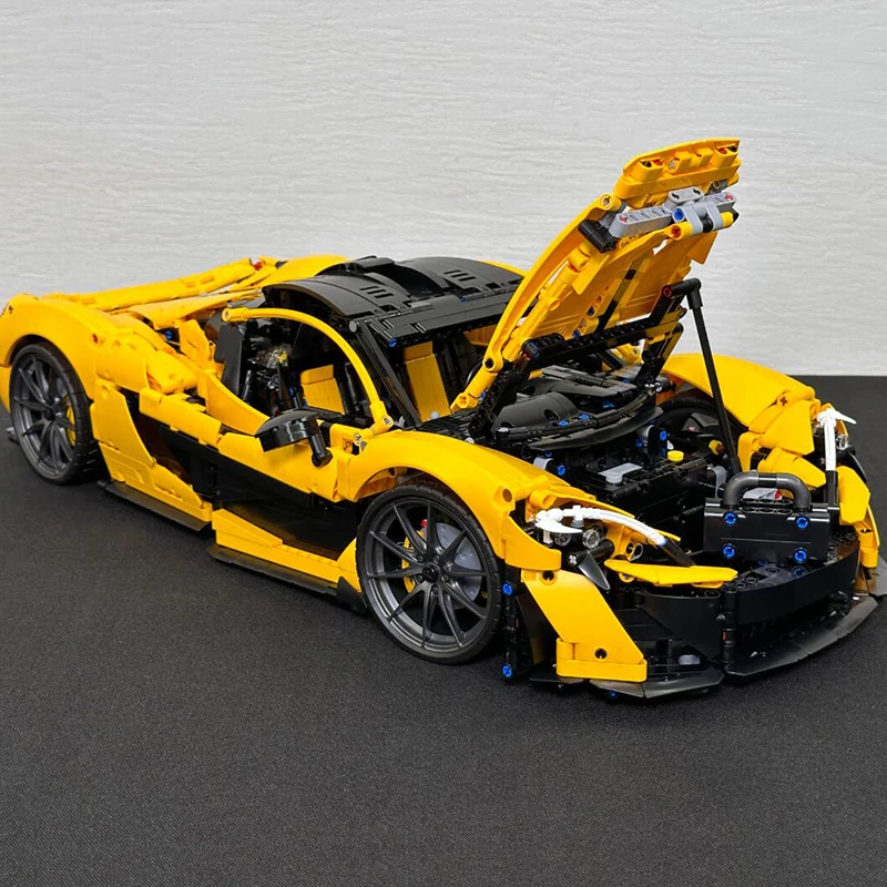 3893 pièces P1 technique Super blocs de construction de voiture-MOC 1:8 échelle modèle voitures de sport briques pour adultes, jouets et cadeaux pour garçons