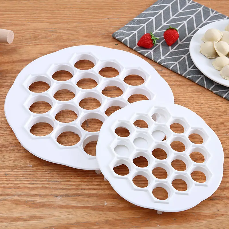 Dumpling Mold 19 Hole Maker Lazy Round Home Kitchen Wrapper Press Diy Cooking Gadget Tool Dumpling Making Accessory