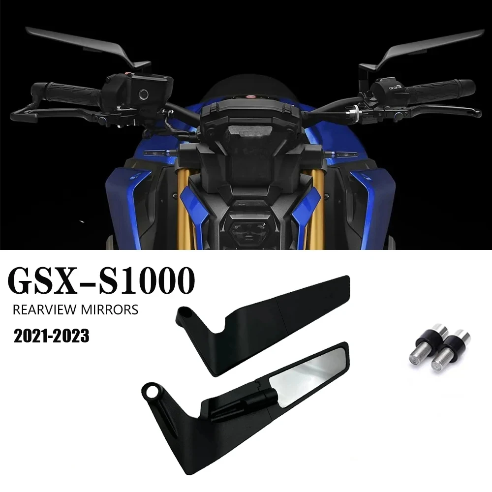 Side-Mirror Wind Wing Side Rearview Reversing, Motorcycle Accessories, SUZUKI GSX-S1000, GSXS1000, GSXS 1000, 2021,2022, 2023New