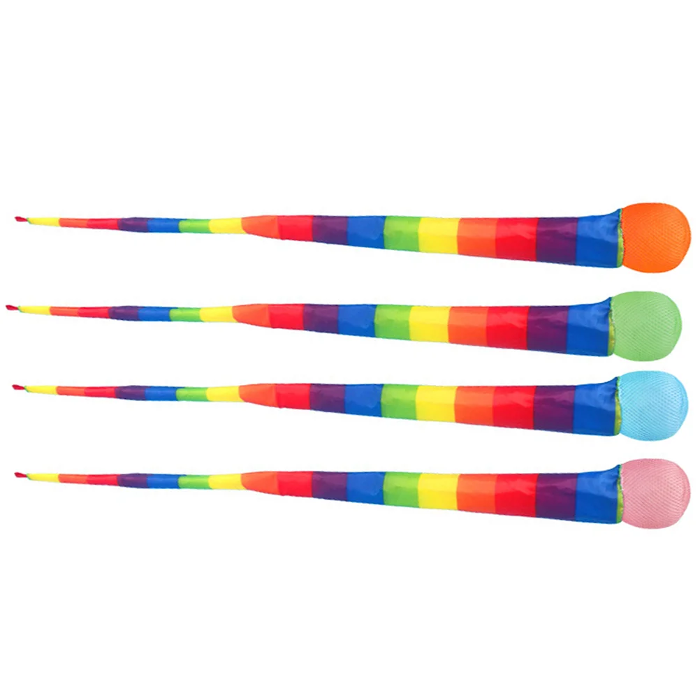 4 Pcs Children's Ball Throwing Game Toy Outdoor Small Beanbag Toss Silk