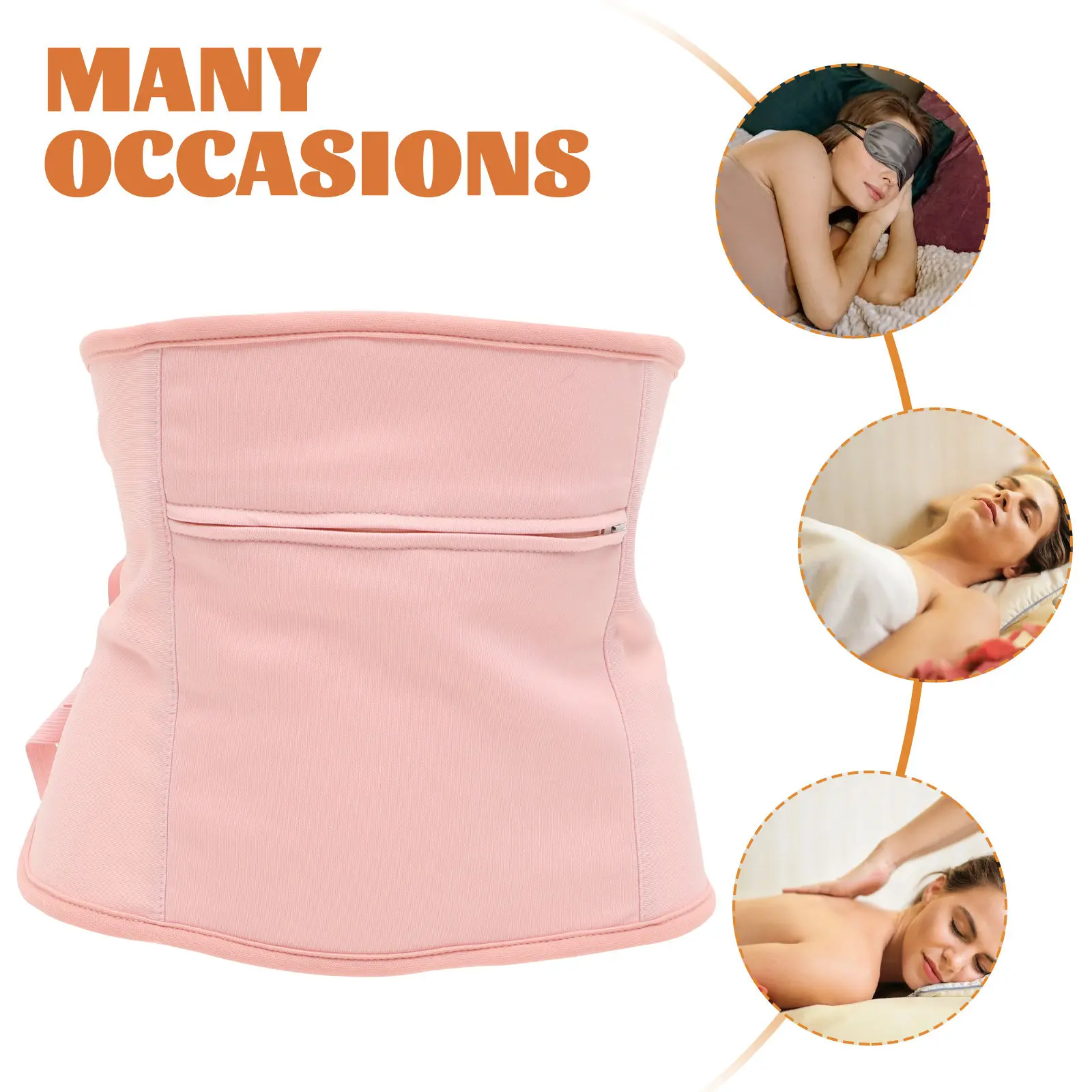 Castor Oil Practical Sleep Help Relax Assist for Fitness Comfortable Pink Useful