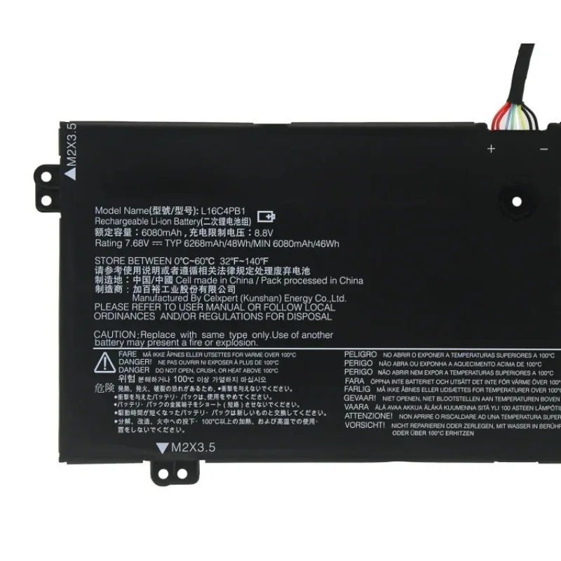 For Lenovo YOGA 720-13IKB/13IKBR 730-13IKB/13IWL L16L4PB1 L16C4PB1 7.68V 48wh Laptop Battery