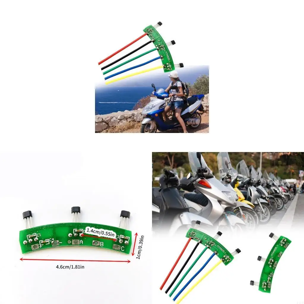 F1CF High Power Hall PCB For 2 Wheel Electric Bicycles 120 Degree Motors 500-2000W Hall Circuit Board