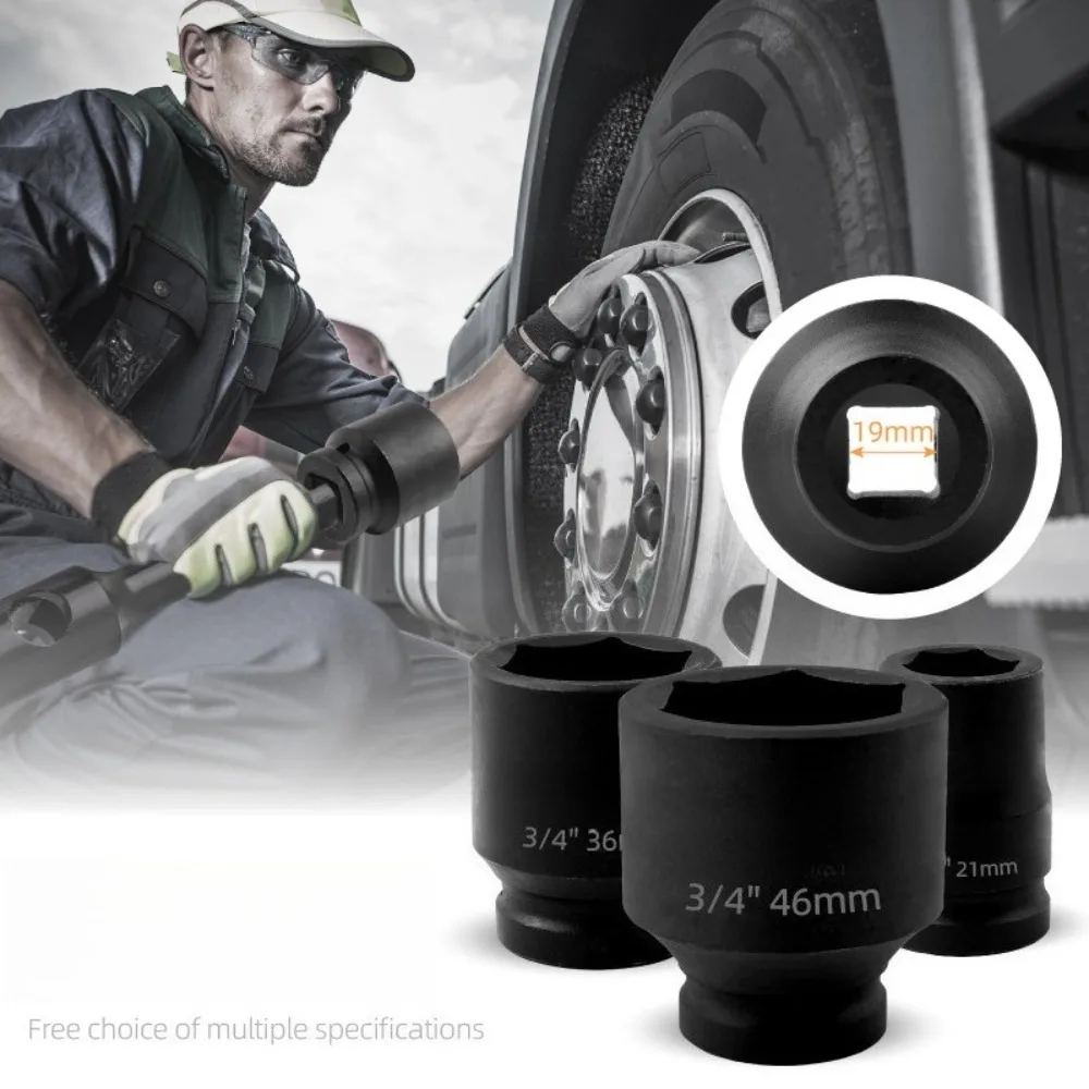 17-46mm 3/4 Schlagschrauber Innensechskant Erweiterter Sechskantschlüssel Heavy Duty Steckschlüssel Mechanische Automotive Werkstatt Werkzeuge Handwerkzeug – Detail 7