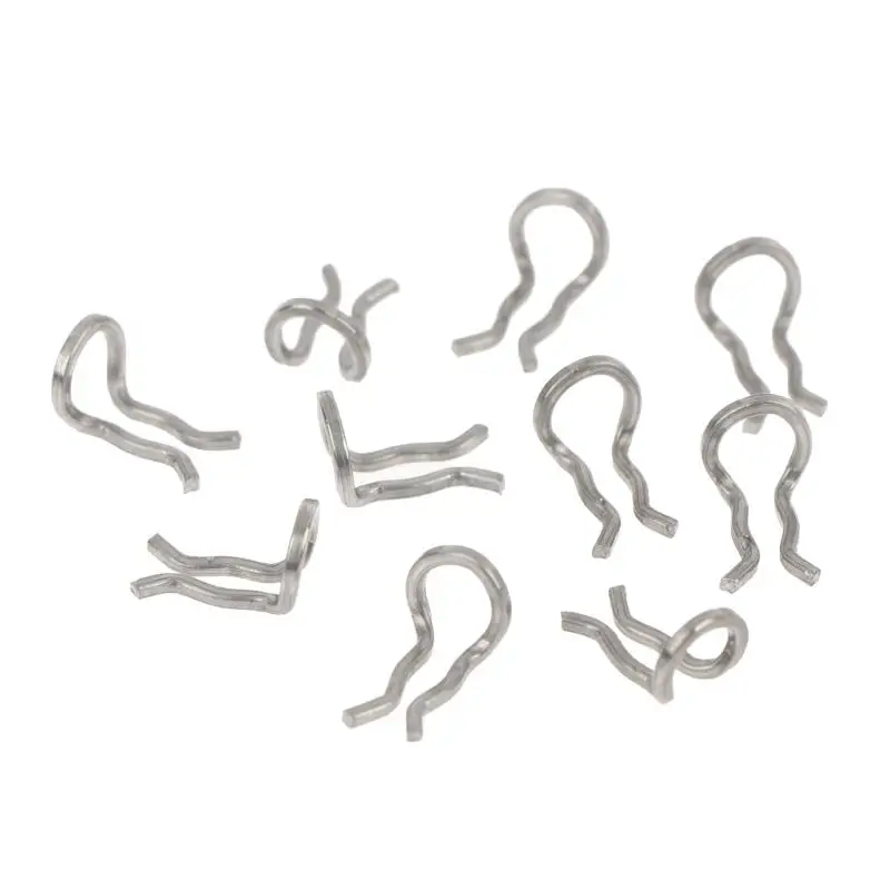 10Pcs Durable Stainless Steel Bike Disc: Brake Caliper Spring Clips Fixing Screw Pins Cycling