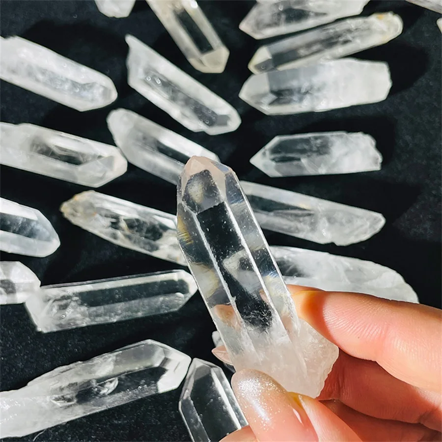 50g/100g Natural Clear Quartz Crystal, Clear Quartz Crystal Point,Free Standing Crystal,Imperfect Bulk Crystals White Quartz