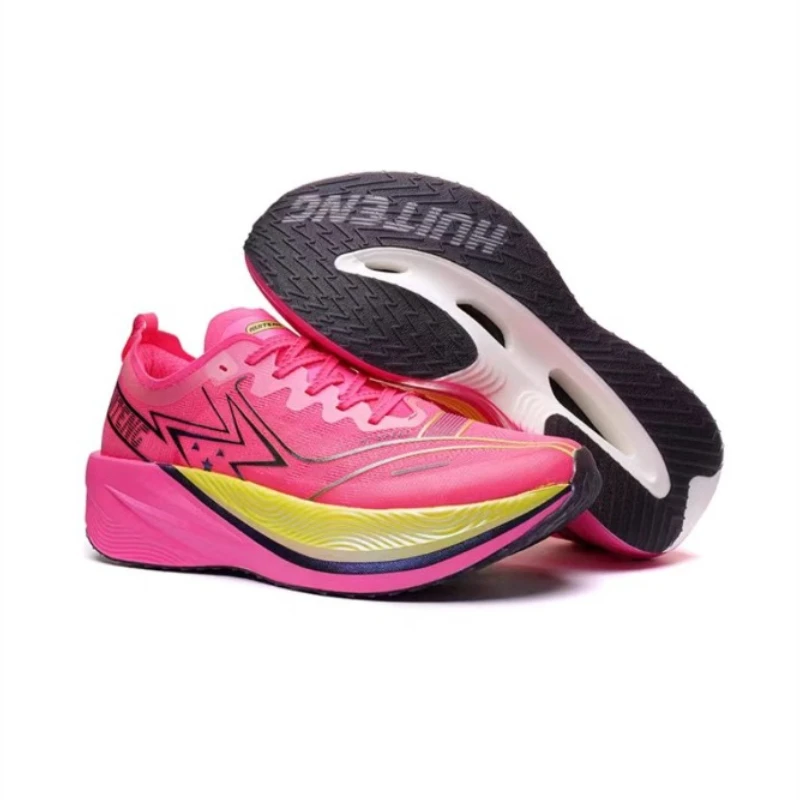 

Professional Marathon Running Shoes Full Palm Carbon Board Racing Breathable Lightweight and Shock-absorbing Running Couple