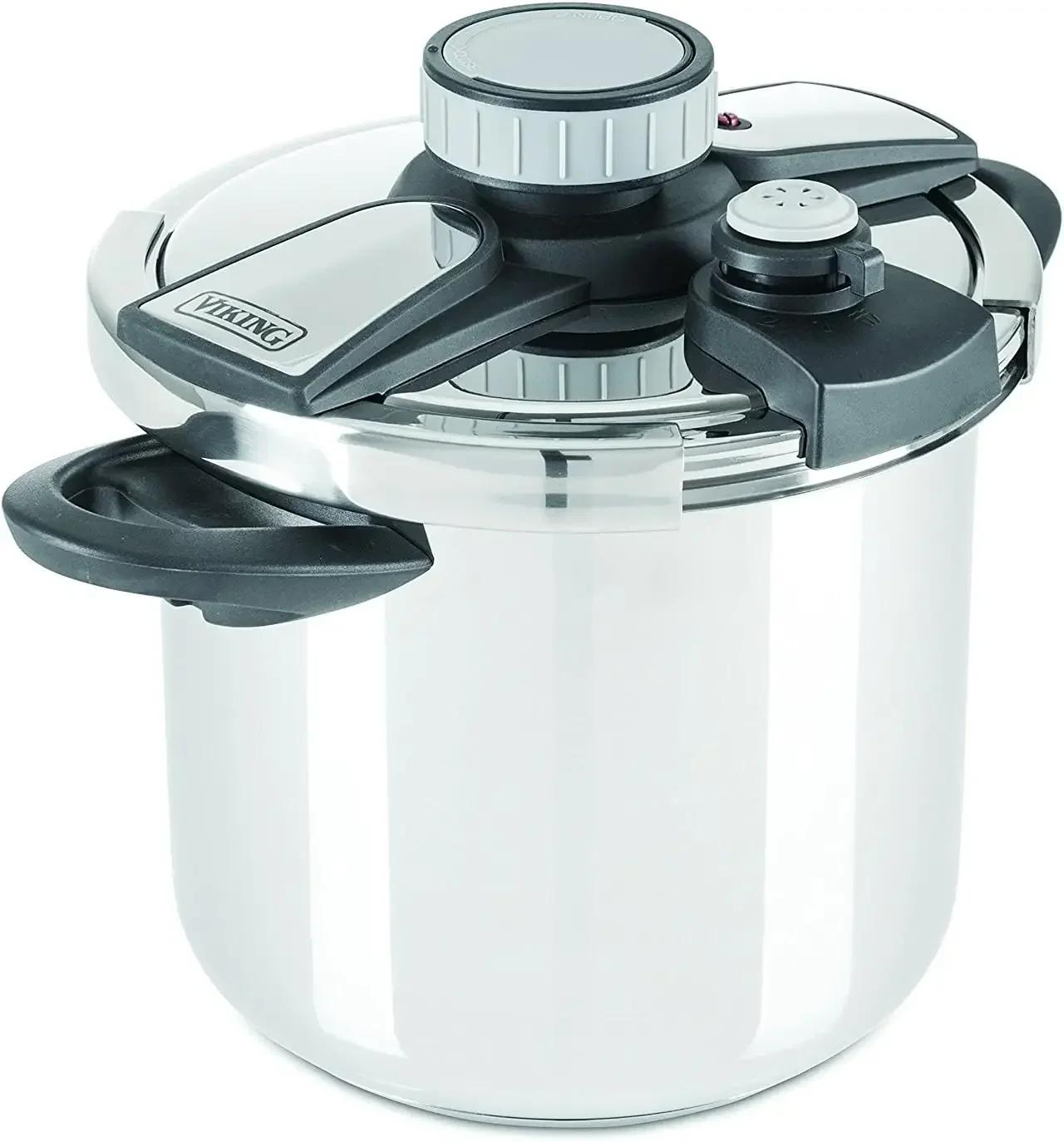 Culinary 3-Ply Stainless Steel Pressure Cooker with Easy Clamp-Style Lock Lid, 8 Quart, Handwash Only, Works on All Cooktops