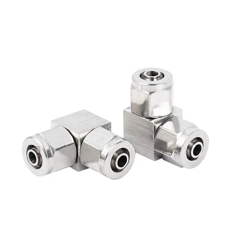 90 Degree Equal Elbow 4 6 8 10 12 14 16mm Hose Quick Twist Equal Coupler Connector 316L 304 Stainless Steel Pneumatic Air