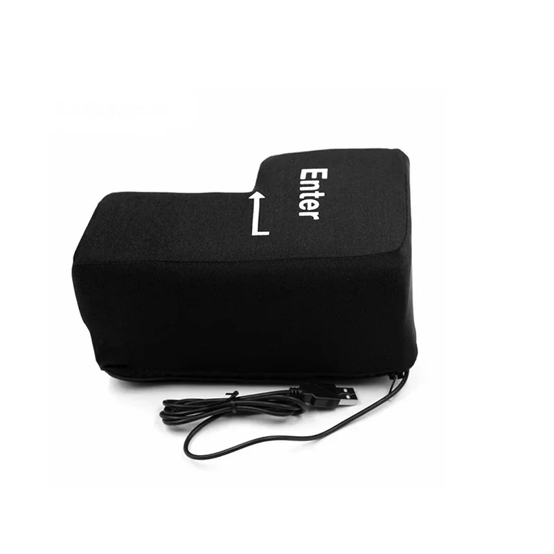 Lucu USB Memasukkan Kunci Besar Memasukkan Tombol Supersized Kantor Desktop Bantal Nap USB Gadget Anti Stres Relief