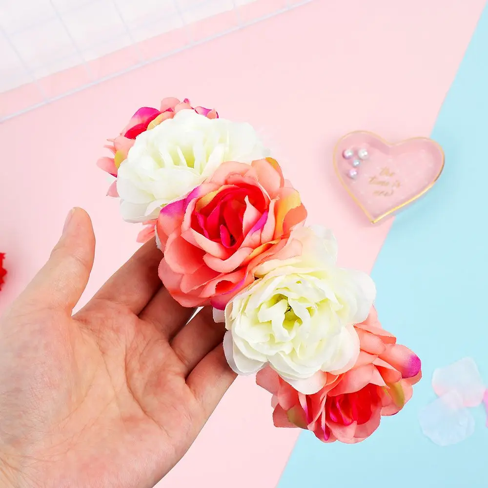 أزياء إكسسوارات الشعر الأميرة الشاطئ أغطية الرأس النساء زهرة عقال العروس هيدهوب حفل زفاف #1