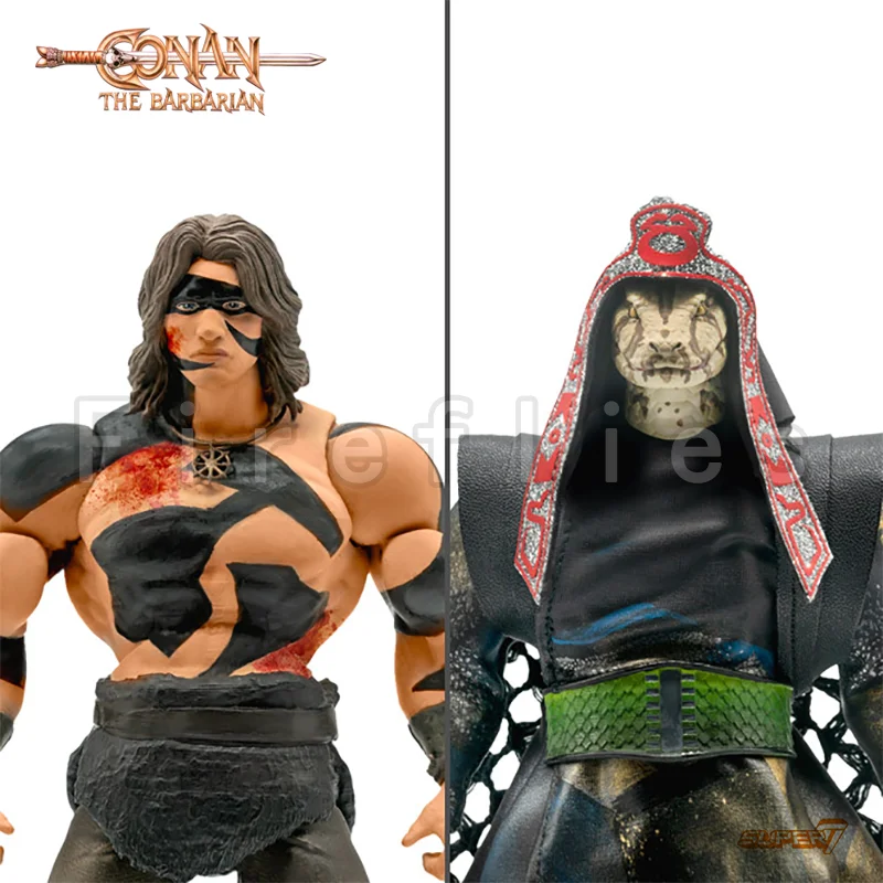 

7inches Super7 Conan The Barbarian Ultimates Wave 3 Conan Thulsa Doom Action Figure Anime Model For Gift Free Shipping