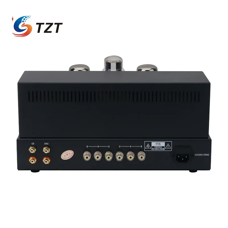 TZT KT88-K1 versión VU Meter/versión Bluetooth5.0 Clase A amplificador de tubo electrónico puro HiFi salida de 15Wx2 con 5 tubos de vacío