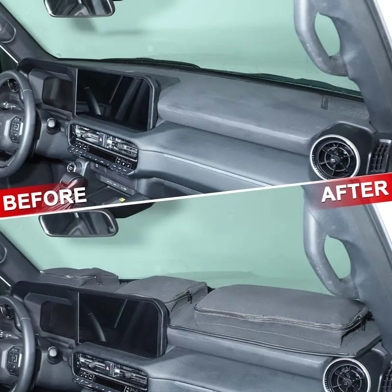 

1Pcs Black For Toyota Land Cruiser Prado 250 LC250 2024+ Car Dashboard Storage Sunscreen Pad Interior Protection Accessories