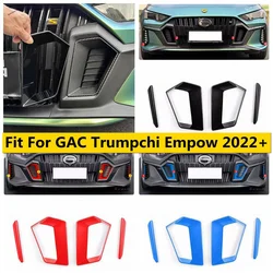 Front Fog Light Lamp Air AC Intake Vent Decoration Frame Cover Trim Fit For GAC Trumpchi Empow 2022 2023 2024 Accessories