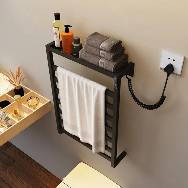 Electric Towel Rack Drying Rack, Bathroom Touch Display, Automatic Heating
