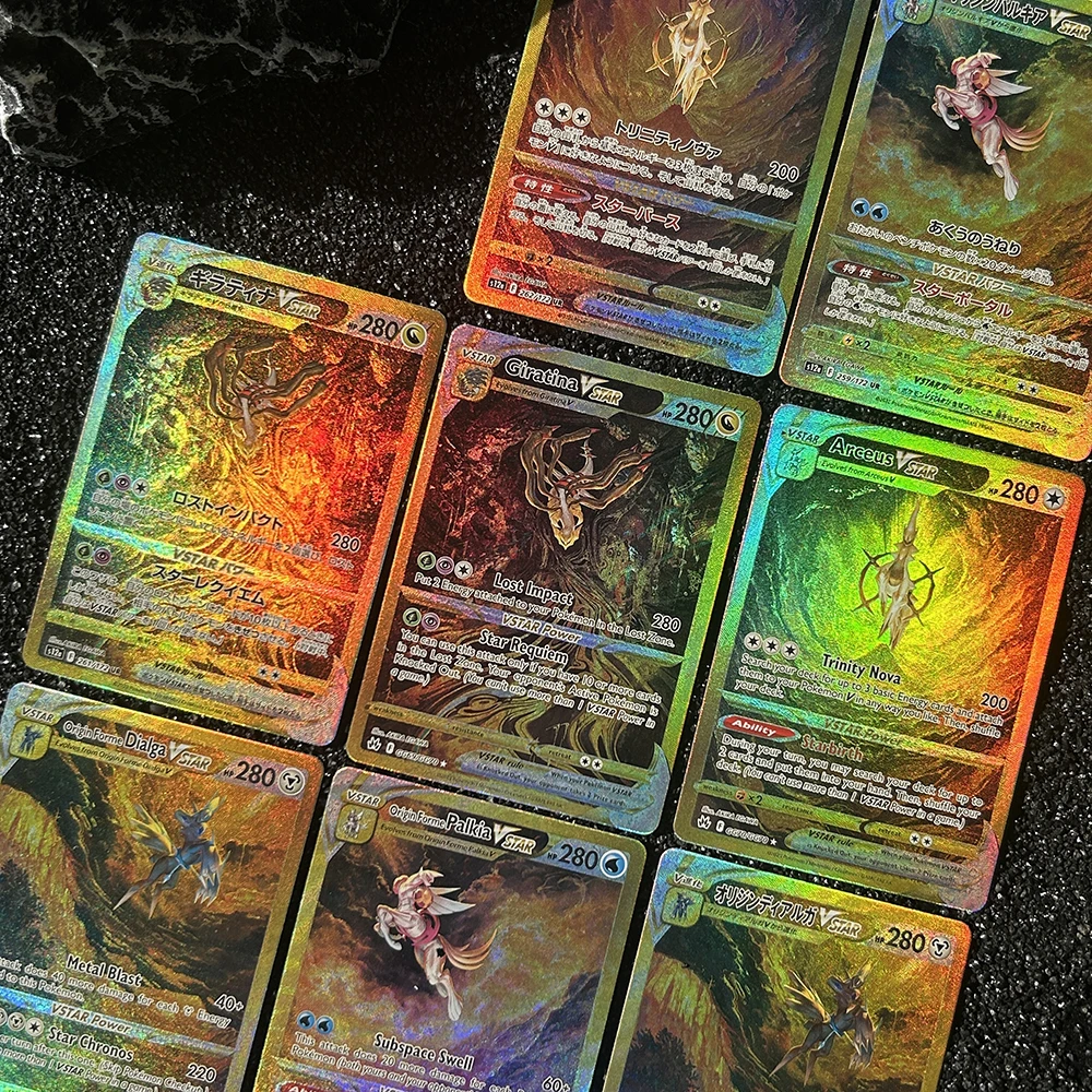 1/8 Stück Diy PTCG Pocket Collection Karten Lightning Card Gold Crown Ultra Rare Charizard Classic Game Anime Ex Card Geschenk