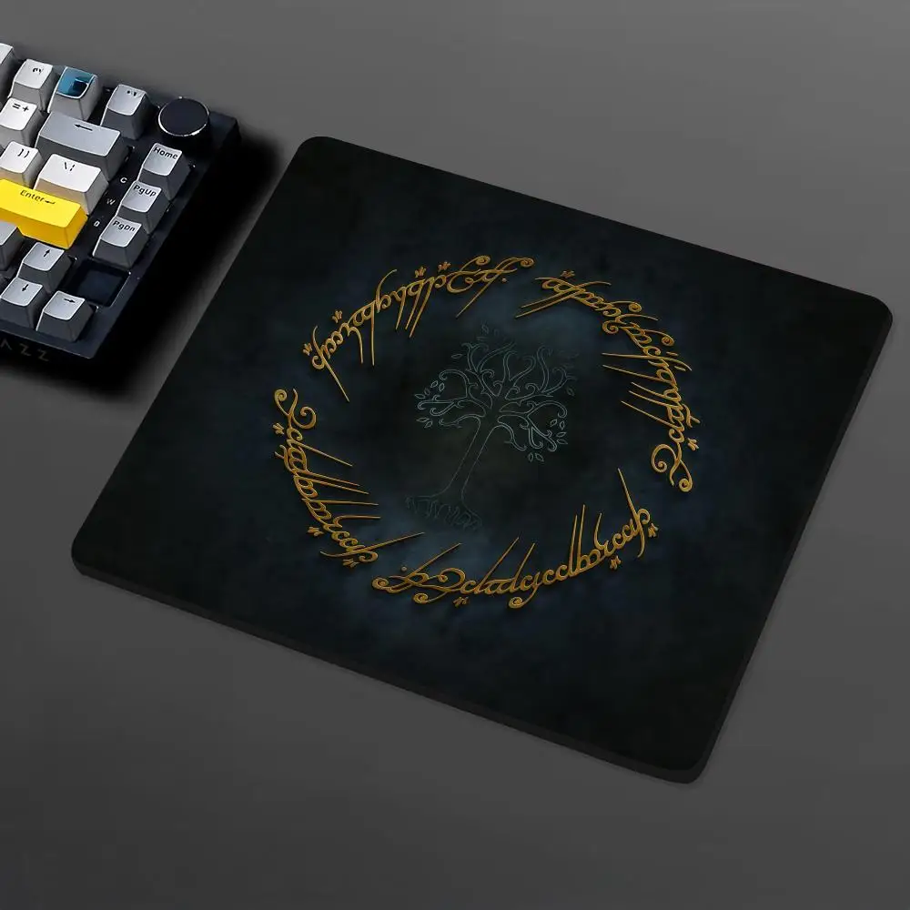 The L-Lord Of The R-Rings Mouse Pad Small Office Table Mats Computer Accessories Washable Non-slip Rubber with Precision Lock Ed