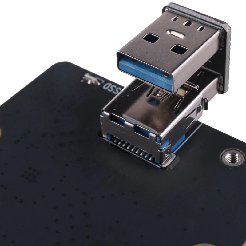 2X For Raspberry Pi 4 MSATA SSD Adapter X857,Raspberry Pi 4 Model B X857 V2.0 MSATA SSD Expansion Board USB3.0 Module