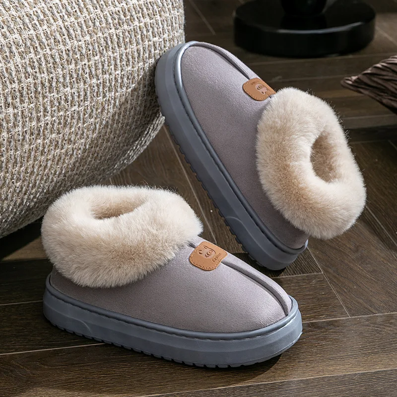 منصة النعال النساء إسفين رغوة الذاكرة TPR عدم الانزلاق وحيد دافئ غامض الشتاء دائم غرفة نوم أحذية مريحة #6