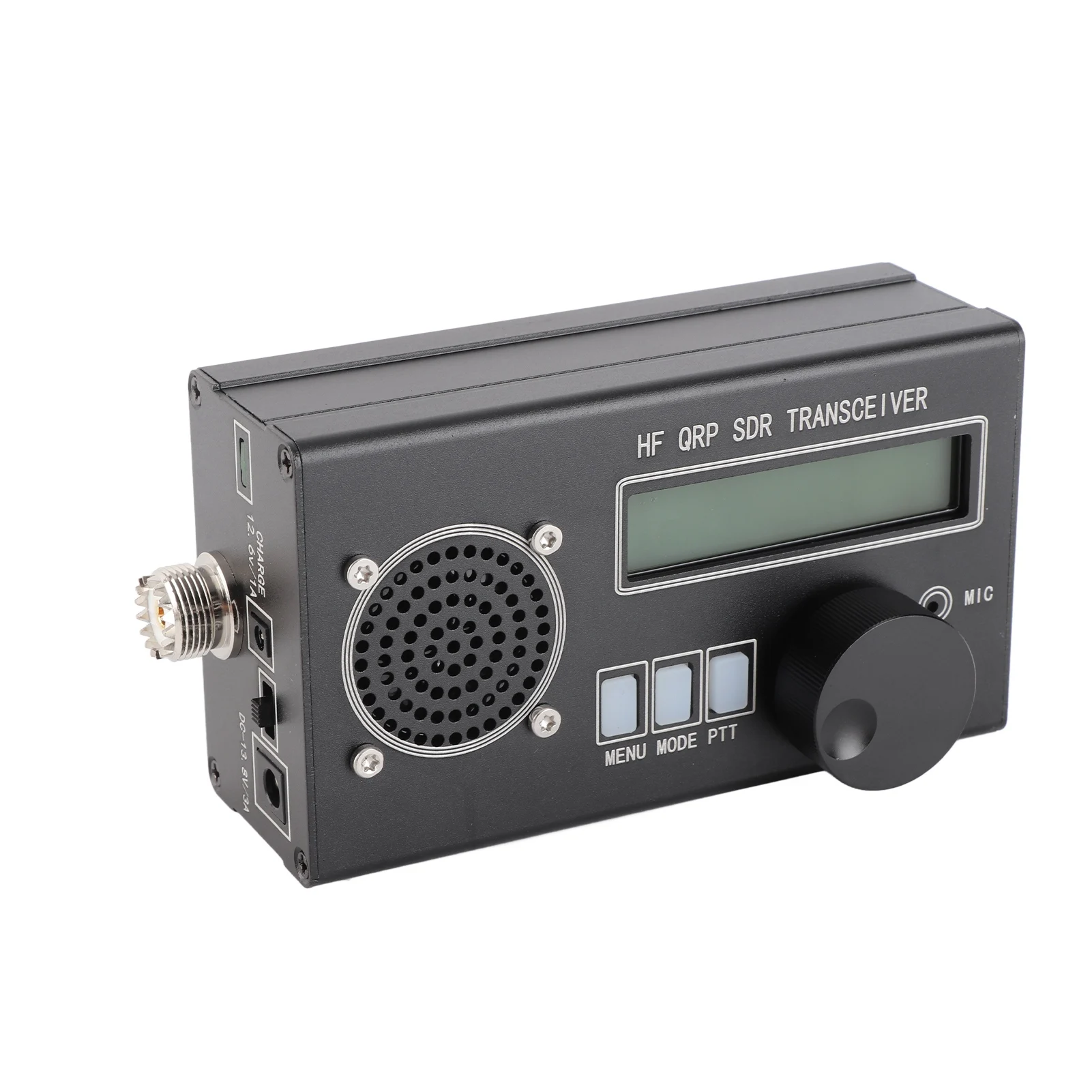 Radio Transceiver Aluminum Alloy 100‑240V Full Mode Support 8 Band Shortwave Radio Transceiver for Signal Receiving Equipment