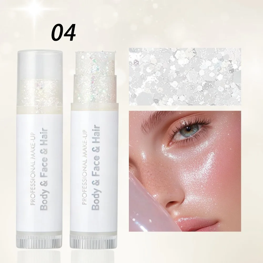 Long-Lasting Shine Body and Facial Glitter Thick Mermaid Shimmer Glitter Stick Festive Sequins Gel Body Art Painting Body Makeup