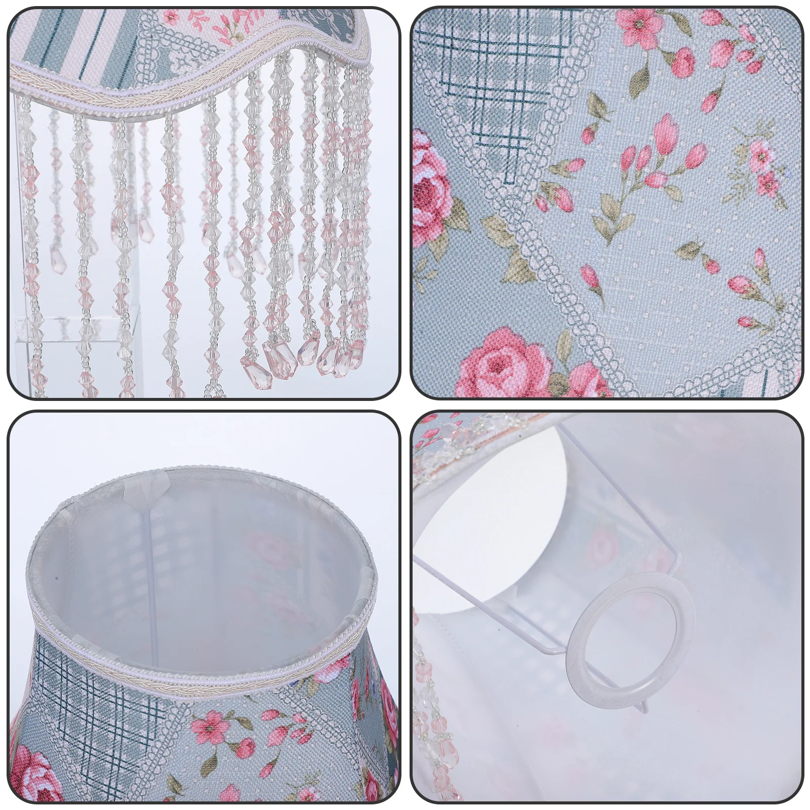 غطاء مصباح أوروبي من القماش، مادة حديد آمنة، خفيفة الوزن، سهلة التركيب لمصباح الجدار المكتبي، أباجورة عتيقة للديكور #3