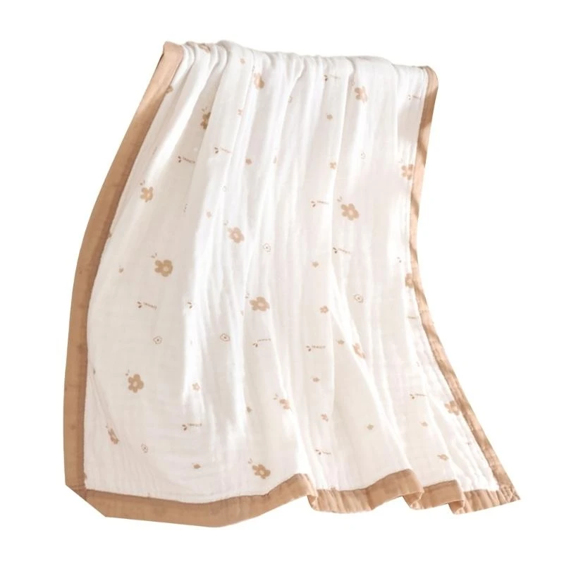 

J15U Cartoon Cotton Baby Quilts for Infant Comfortable Newborn Wrap Stroller CoVER