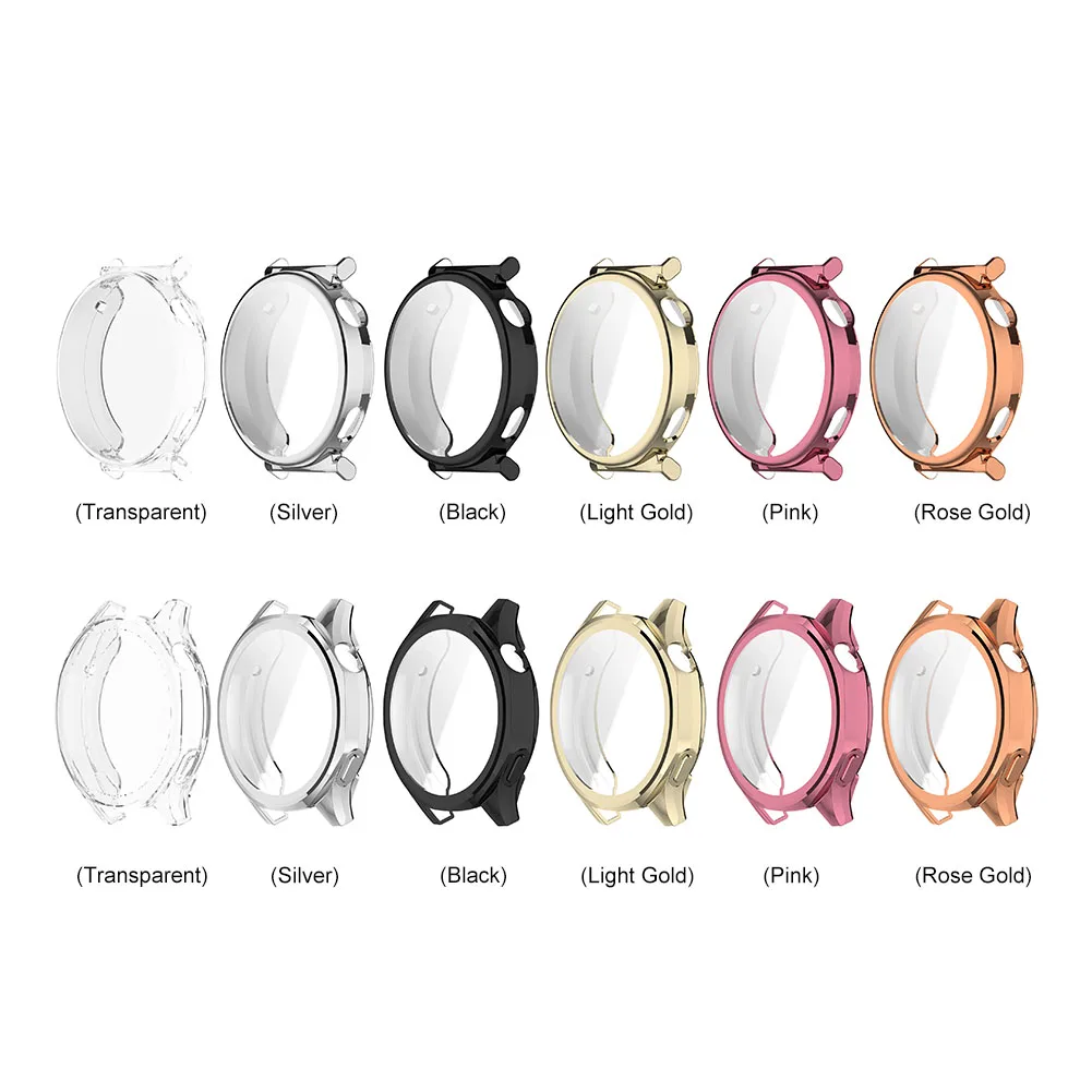 TPU Full Case ฝาครอบทั้งหมดป้องกันหน้าจอกันชนหน้าจอป้องกันกรณี Soft TPU กันชนสําหรับ Huawei Watch GT5 46 มม.41 มม.