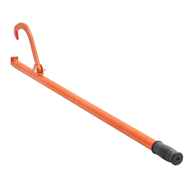 

Heavy duty steel 46.5-inch hook tool, dual function, 32-inch diameter log riser for forestry logging tools