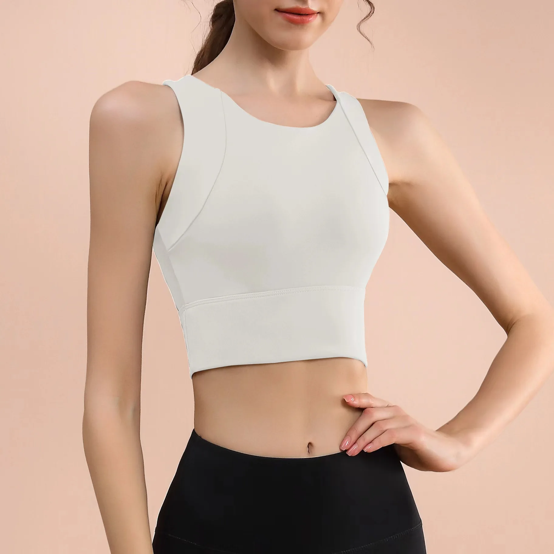 

Clothing Cloud Hide High Impact Sports Bra Women Yoga Crop Top Home Fitness Workout Underwear Dancing Vest Running Bike Shirt