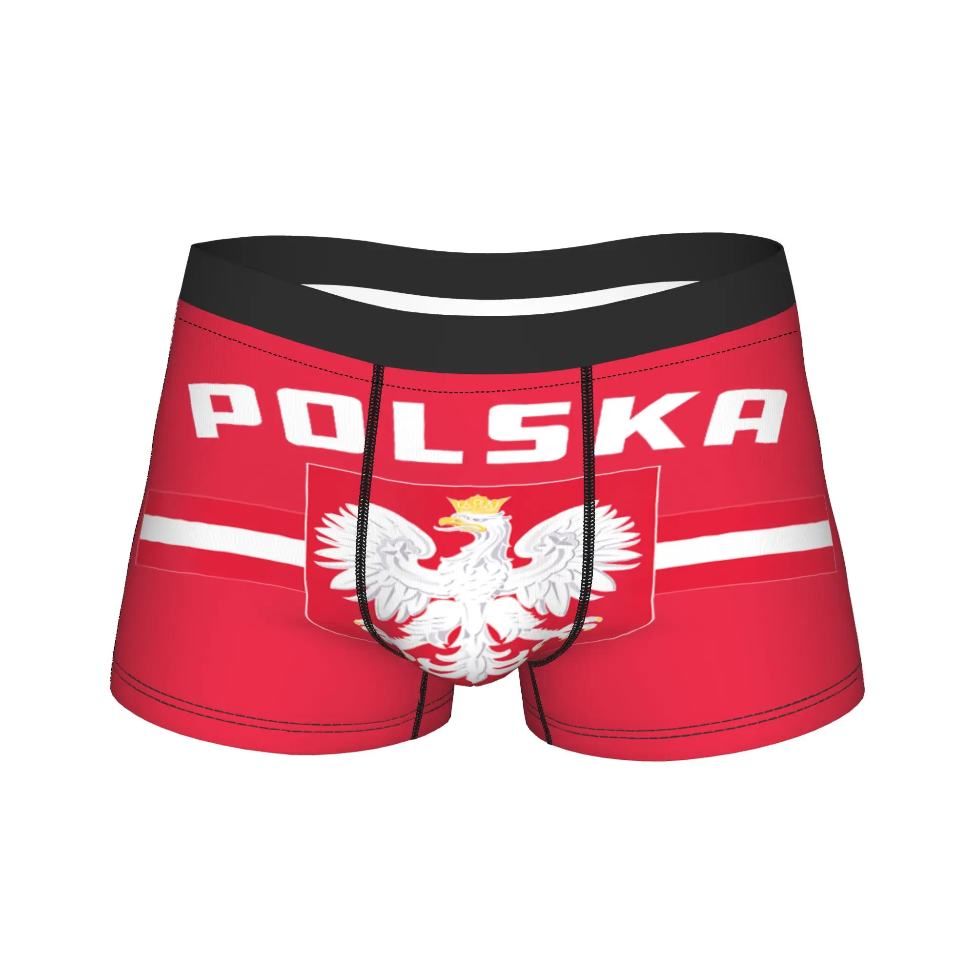 Polish Flag of Poland White Eagle Polska Boxershorts Pouch Underwear High Quality Shorts Briefs Comfortable Males Panties