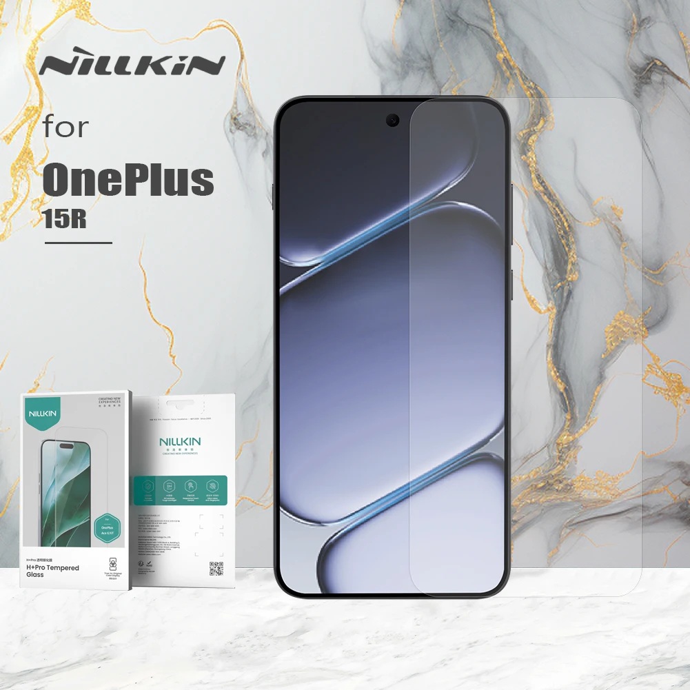 

For OnePlus 15R 5G glass NILLKIN Tempered Glass H+PRO 2.5D 9H 0.2mm Super Thin Anti-Explosion Screen ProtectorFor film