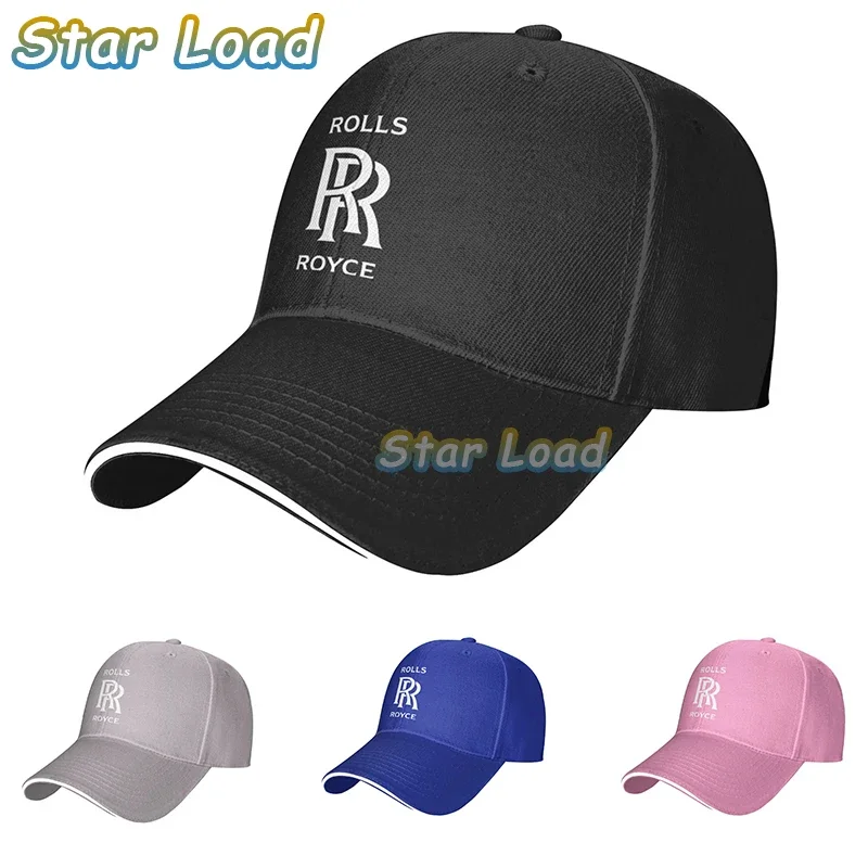 2022 New Arrival Summer New Rolls Royce Washed Baseball Cap Solid Color Cap Akatsuki Print for Unisex