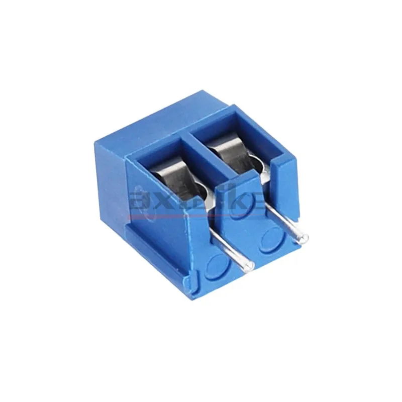 20PCS MG/KF301 2Pin 3Pin 5,0mm 15A 300V KF301 Fuß abstand 5mm Terminal blau Stecker Spliceable Anschluss Terminal